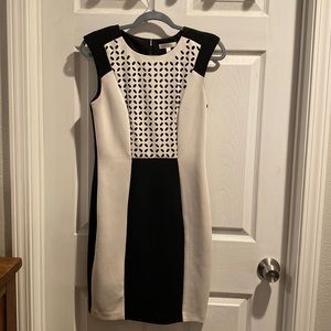 Spense black and white size 4 dress